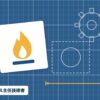 ガス主任技術者を表す絵を、分野の色と模様の上に置いたイラスト
