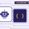 生成AI活用の資格・検定を表す絵を、分野の色と模様の上に置いたイラスト